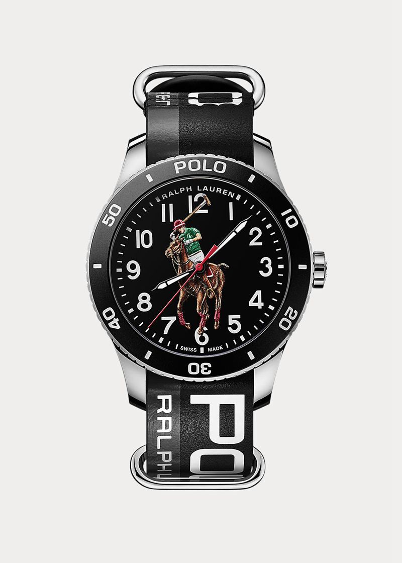 ポロ ラルフ ローレン 時計 レディース 黒 Polo Watch Black Dial FDGNJ9517